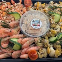 Large seafood platter from The Little Blue Hut