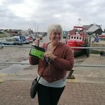 Customer enjoying Queenborough harbour